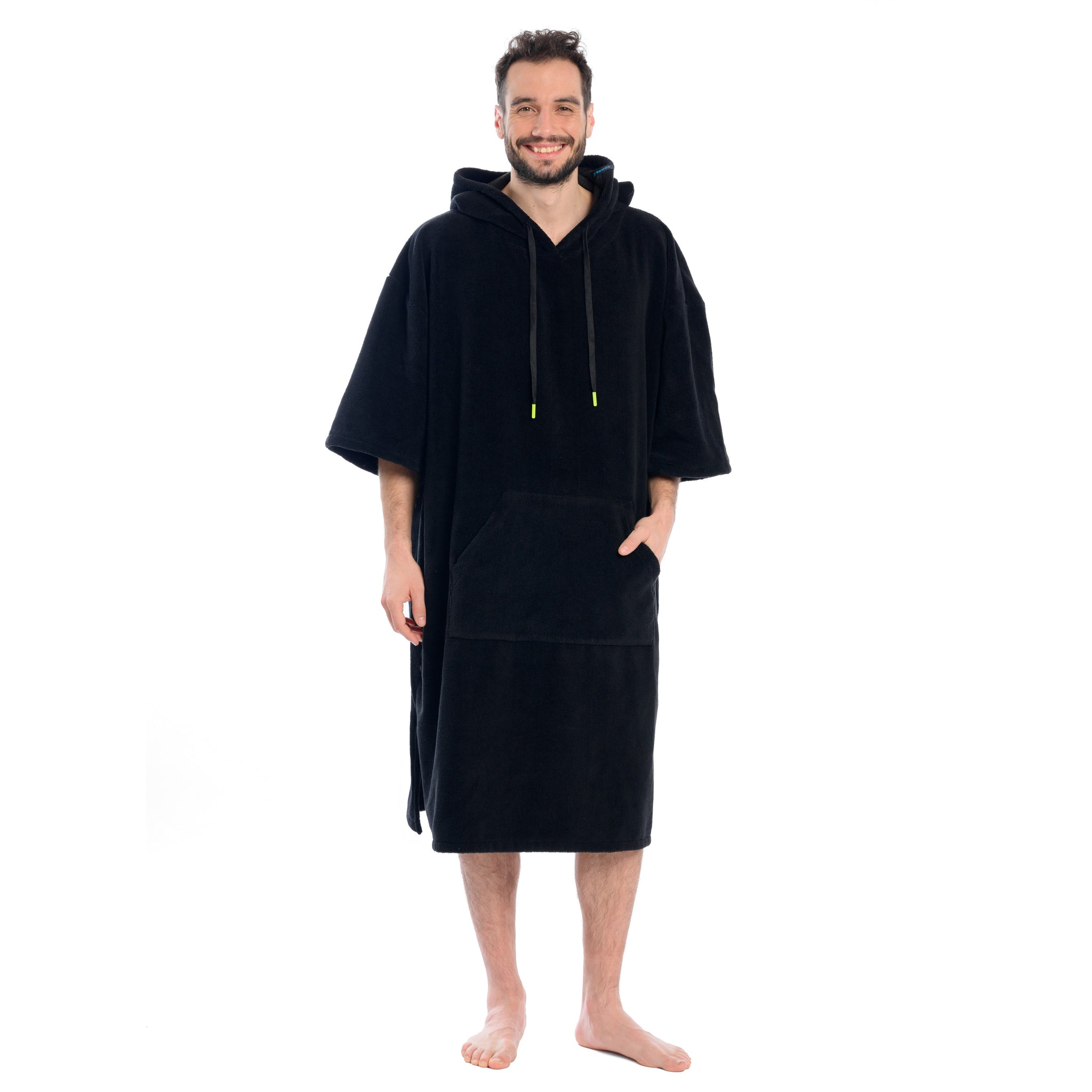 Surf poncho mono nero, 80 x 115 cm