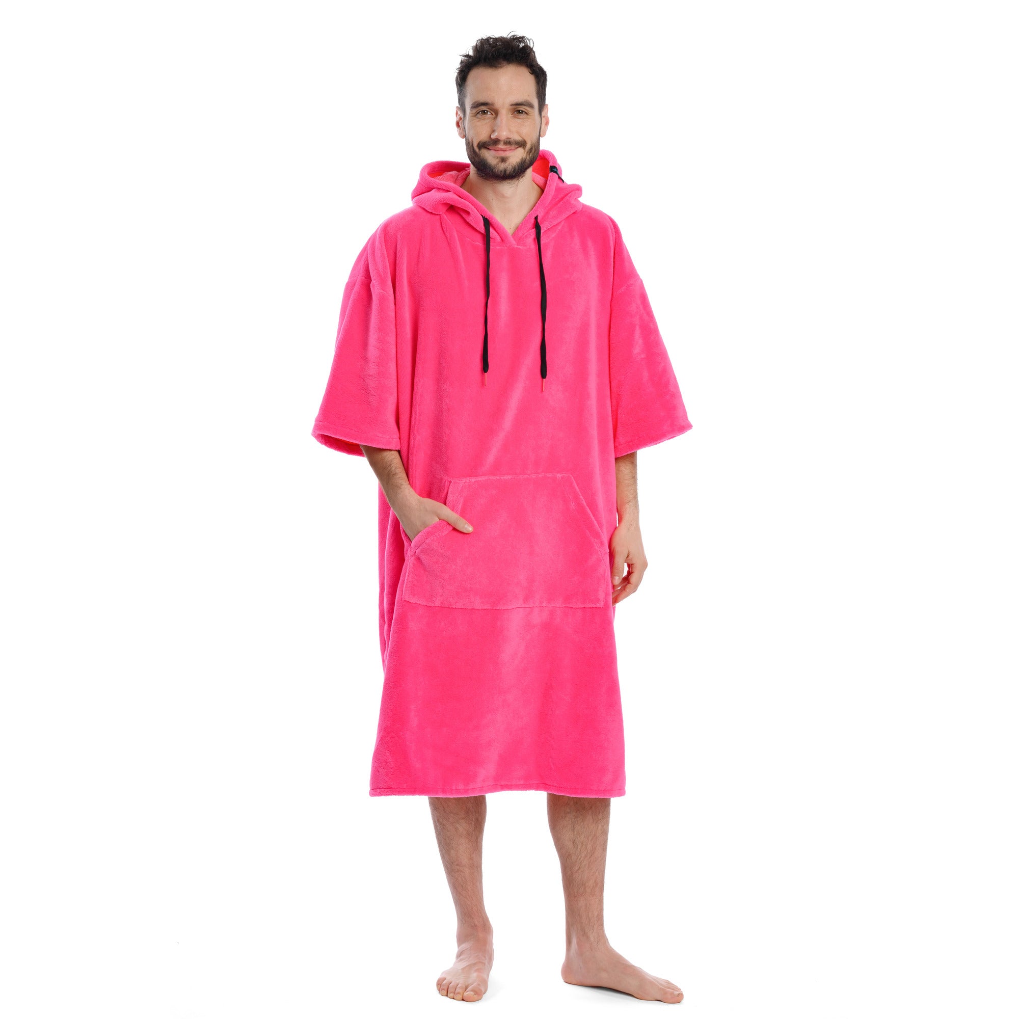 Surf poncho mono rosa, 80 x 115 cm