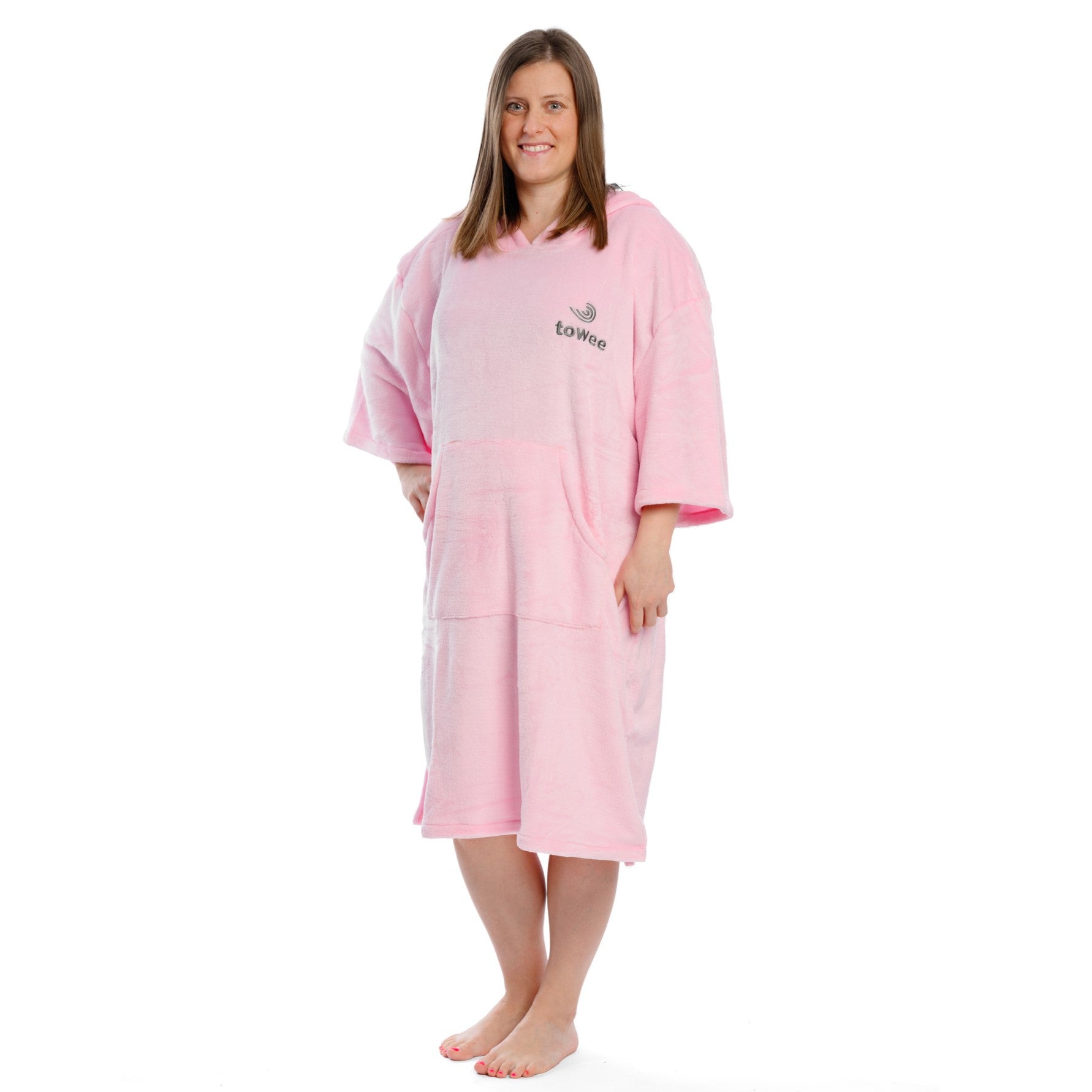 Flong Poncho coperta warm rosa