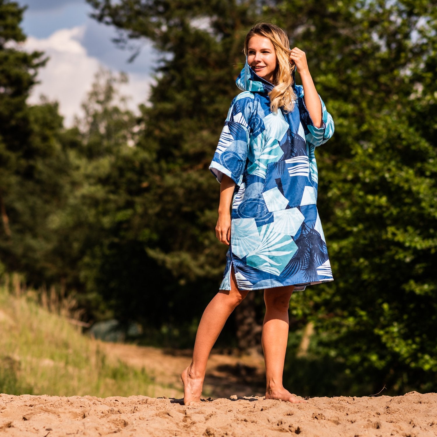 Surf Poncho Blue Lagoon, 70 x 100 cm