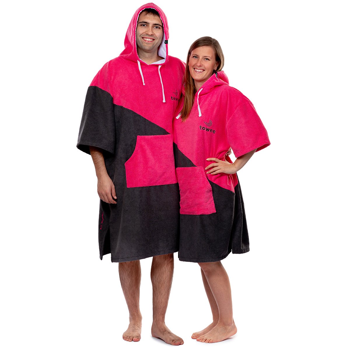 Surf Poncho Double rosa, 70 x 100 cm