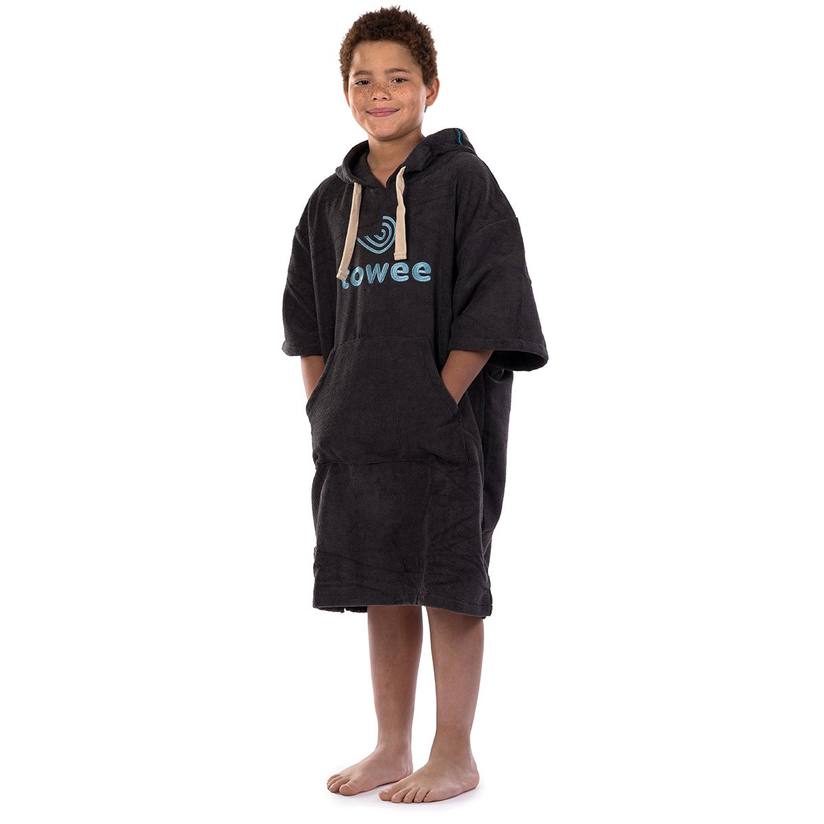 Teenager surf poncho Towee blu, 60 x 90 cm