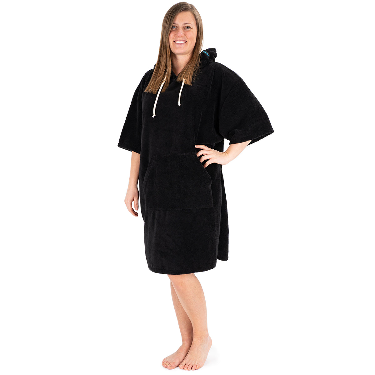 Surf poncho mono nero, 70 x 100 cm