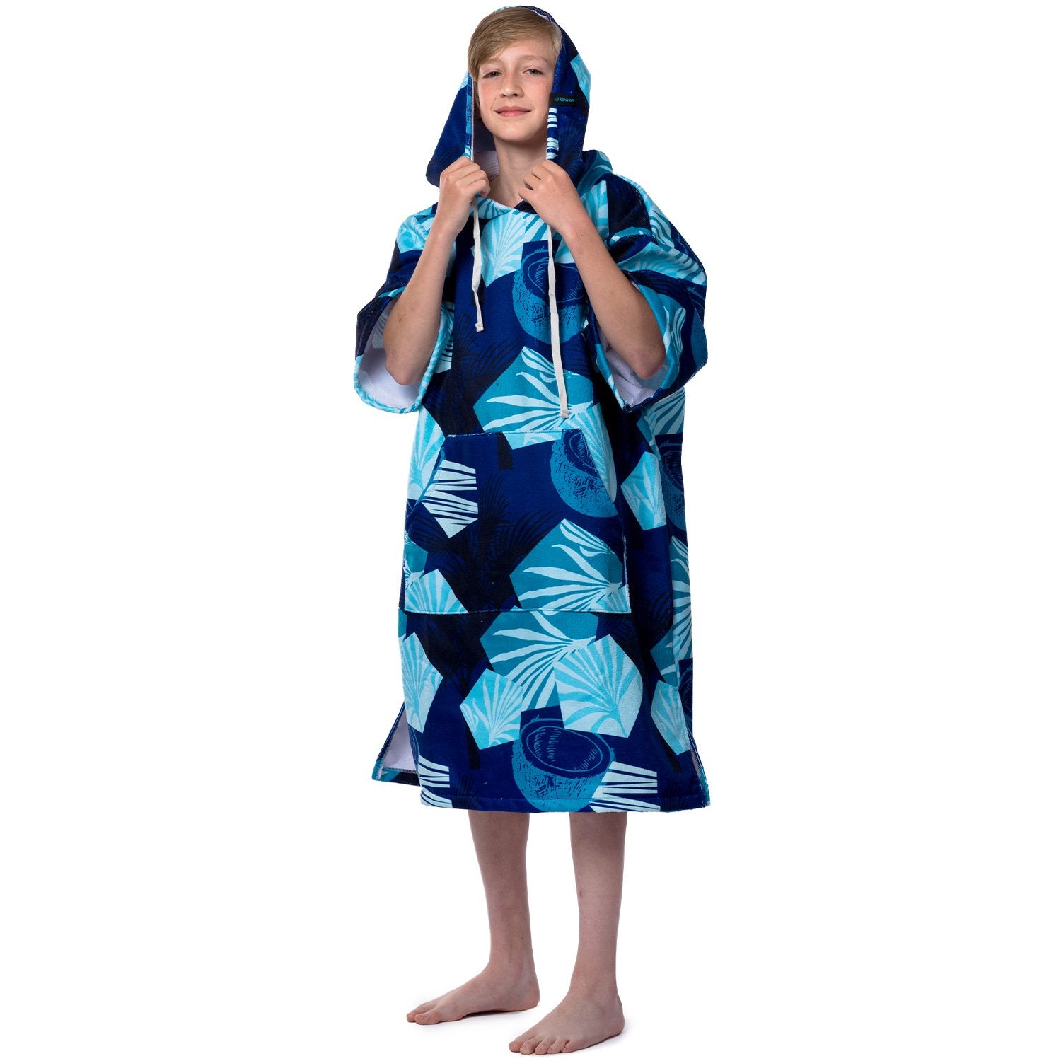 Adolescente Surf Poncho BLUE LAGOON, 60 x 90 cm
