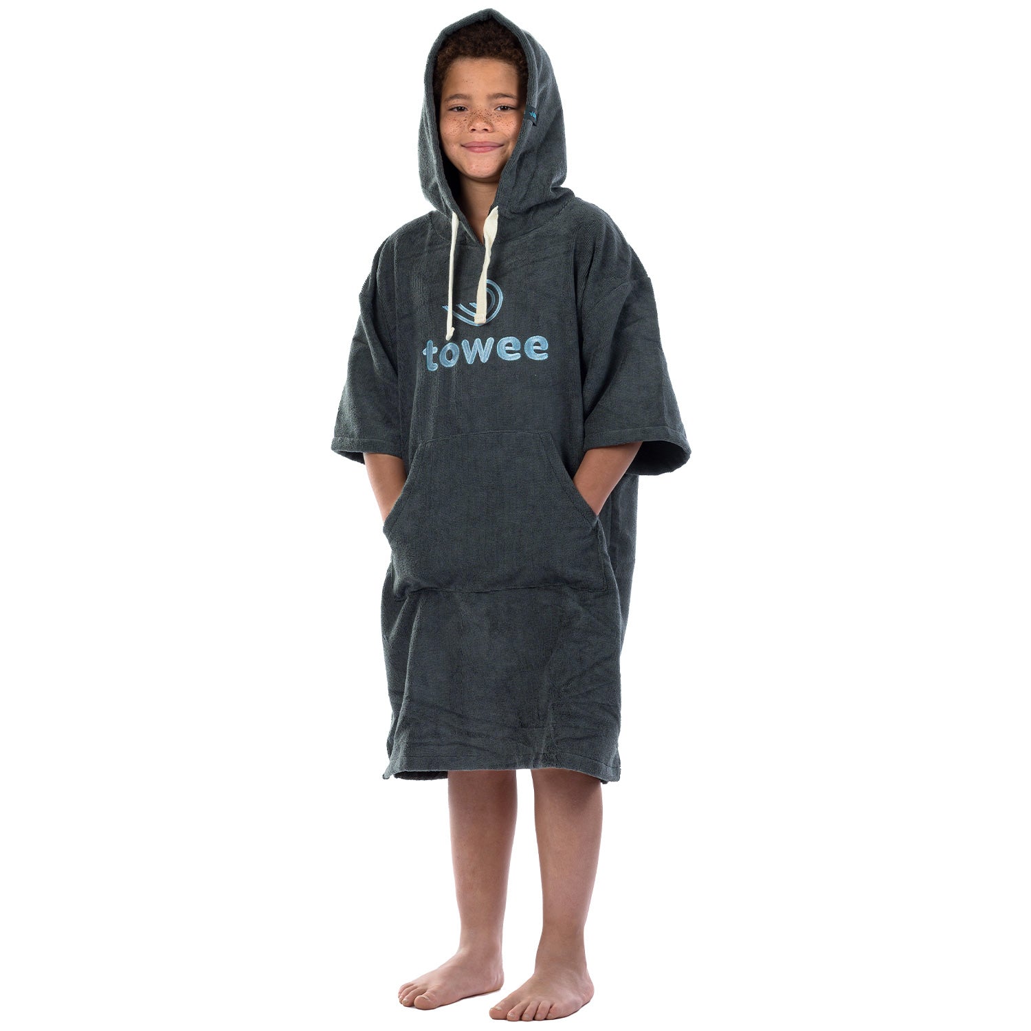 Teenager surf poncho Towee blu, 60 x 90 cm